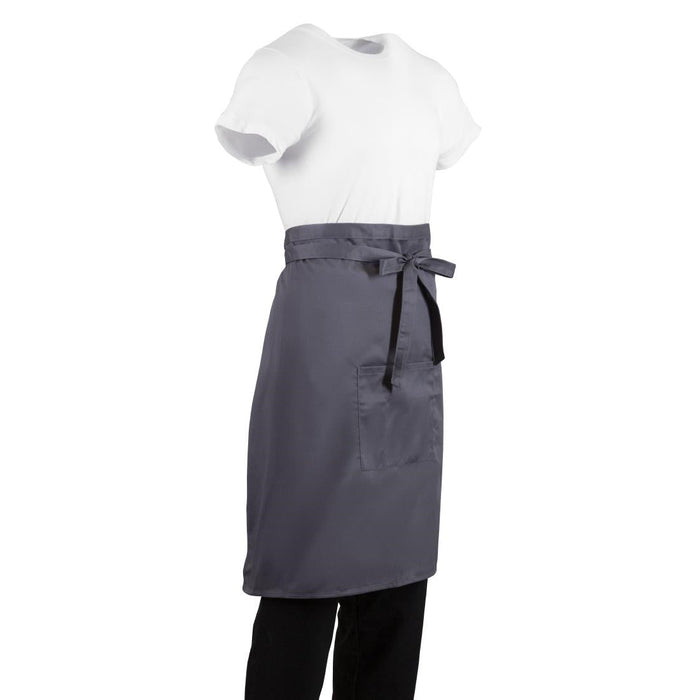 Whites Regular Bistro Apron Charcoal Whites Chefs Clothing