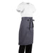Whites Regular Bistro Apron Charcoal Whites Chefs Clothing