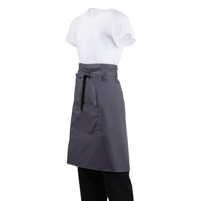 Whites Regular Bistro Apron Charcoal Whites Chefs Clothing