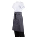 Whites Regular Bistro Apron Charcoal Whites Chefs Clothing