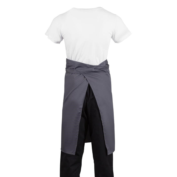 Whites Regular Bistro Apron Charcoal Whites Chefs Clothing