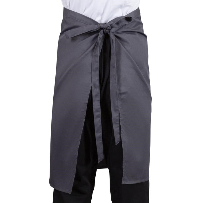Whites Regular Bistro Apron Charcoal Whites Chefs Clothing