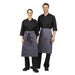 Whites Regular Bistro Apron Charcoal Whites Chefs Clothing