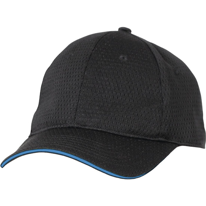Chef Works Cool Vent Baseball Cap Black with Blue Chef Works