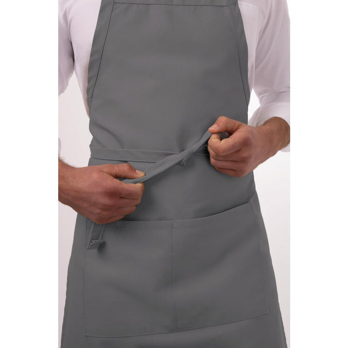 Chef Works Bib Apron Grey Chef Works