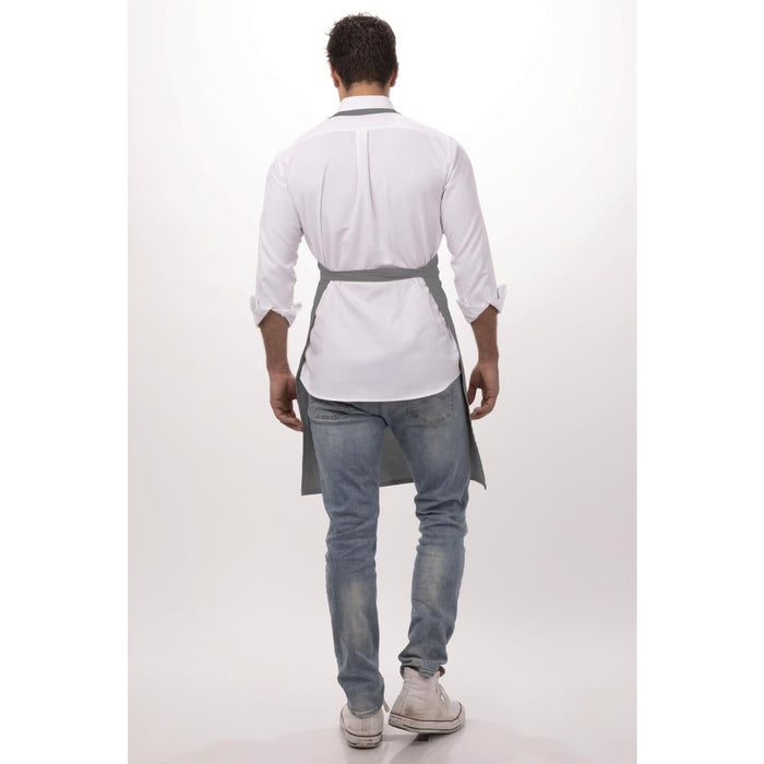 Chef Works Bib Apron Grey Chef Works