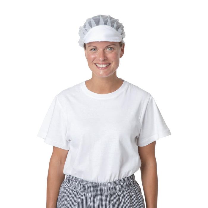 Whites Net Peaked Hat White Whites Chefs Clothing