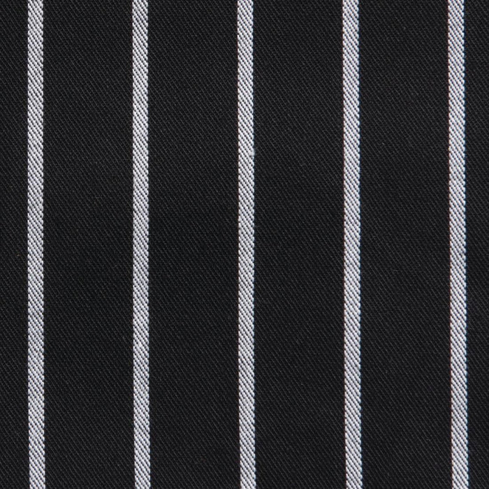 Chef Works Premium Woven Bib Apron Black and White Stripe Chef Works