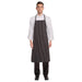 Chef Works Premium Woven Bib Apron Black and White Stripe Chef Works
