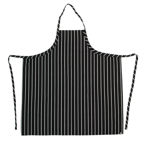 Chef Works Premium Woven Bib Apron Black and White Stripe Chef Works