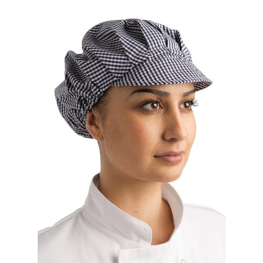 Size: One size fits all. Colour: Blue and white. Material: Polycotton