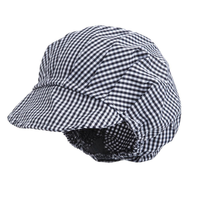Whites Peaked Unisex Hat Blue & White Check Whites Chefs Clothing