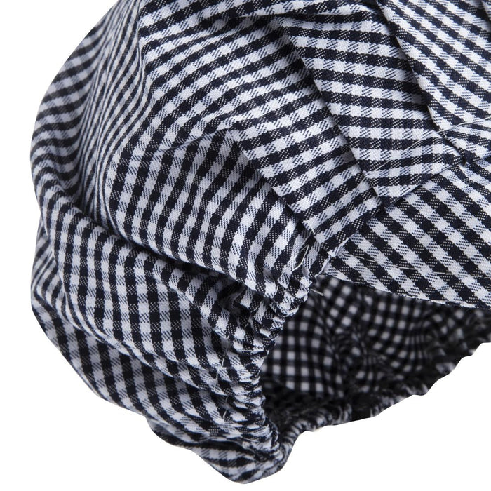 Whites Peaked Unisex Hat Blue & White Check Whites Chefs Clothing