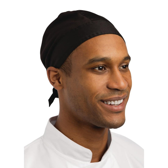 Chefs Bandana Black Whites Chefs Clothing
