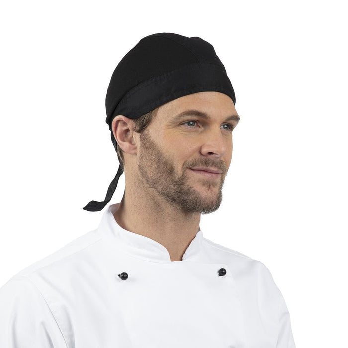 Chefs Bandana Black Whites Chefs Clothing