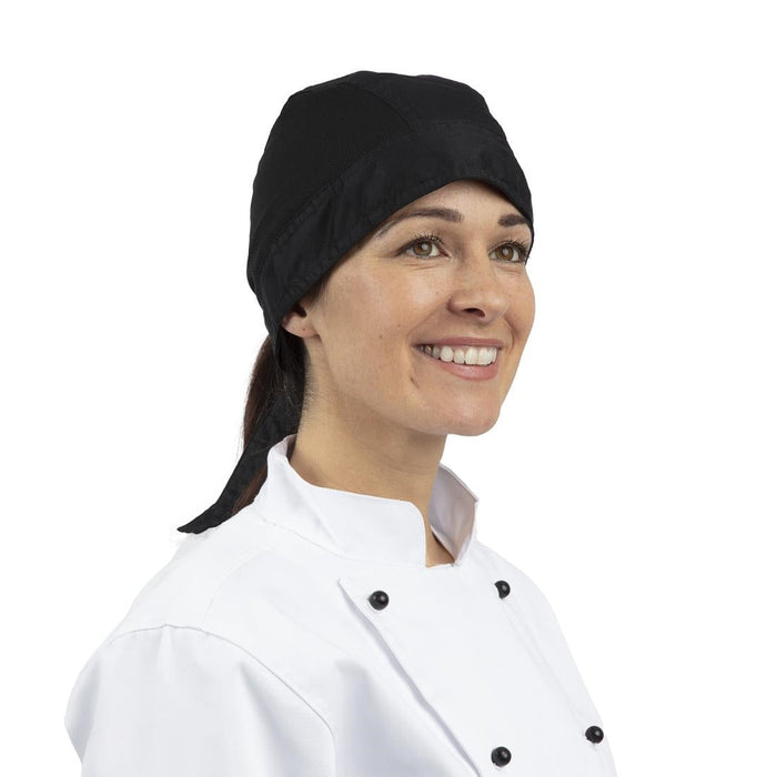 Chefs Bandana Black Whites Chefs Clothing