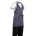 Whites V Neck Service Apron Charcoal Whites Chefs Clothing