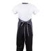 Whites V Neck Service Apron Charcoal Whites Chefs Clothing
