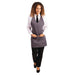 Whites V Neck Service Apron Charcoal Whites Chefs Clothing