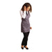 Whites V Neck Service Apron Charcoal Whites Chefs Clothing