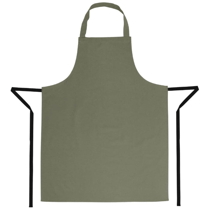 Whites Polycotton Bib Apron Olive Whites Chefs Clothing
