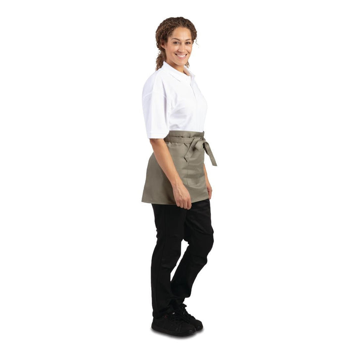 Whites Short Bistro Apron Olive Whites Chefs Clothing