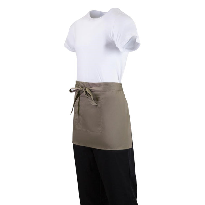 Whites Short Bistro Apron Tan Whites Chefs Clothing