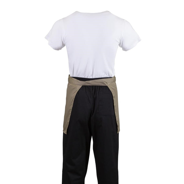 Whites Short Bistro Apron Tan Whites Chefs Clothing