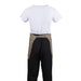 Whites Short Bistro Apron Tan Whites Chefs Clothing