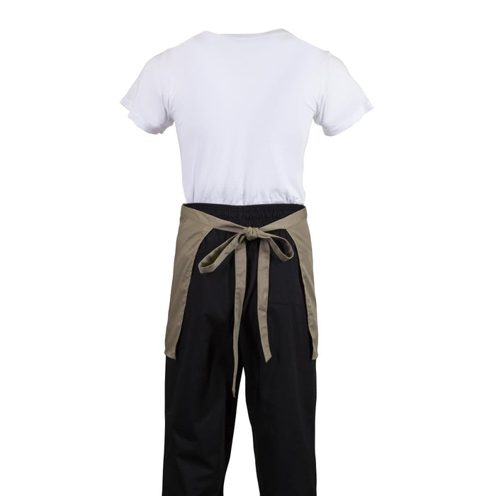Whites Short Bistro Apron Tan Whites Chefs Clothing