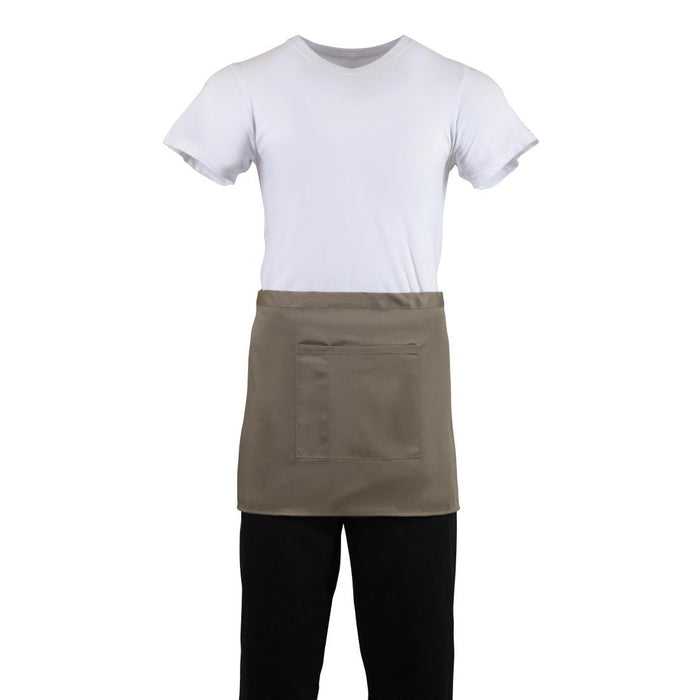 Whites Short Bistro Apron Tan Whites Chefs Clothing
