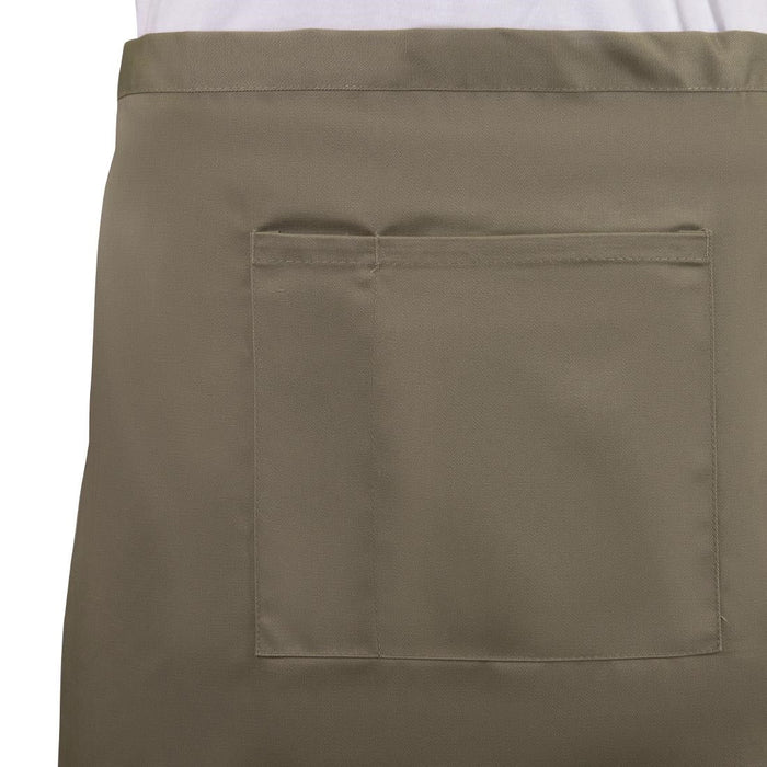 Whites Short Bistro Apron Tan Whites Chefs Clothing