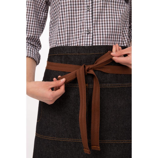 Chef Works Urban Memphis Half Bistro Apron Black Chef Works Urban