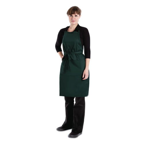 Chef Works Butchers Bib Apron Hunter Green Chef Works
