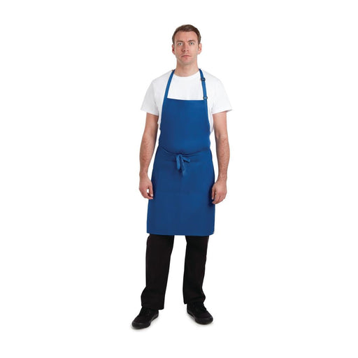 Chef Works Butchers Bib Apron Royal Blue Chef Works