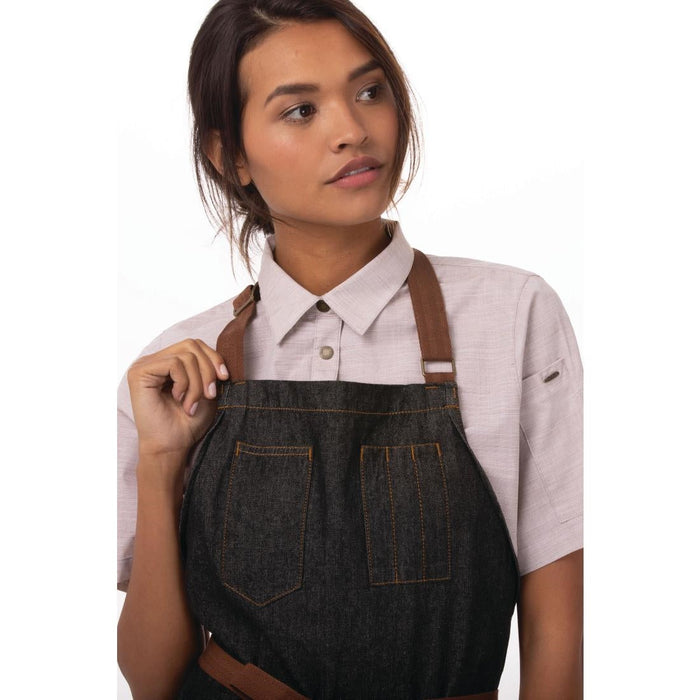 Chef Works Urban Memphis Bib Apron Black Chef Works Urban