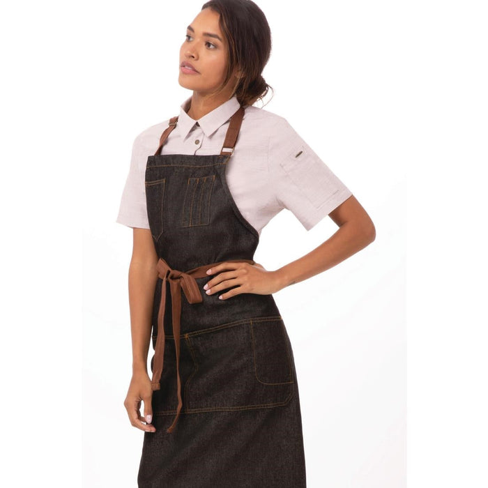Chef Works Urban Memphis Bib Apron Black Chef Works Urban