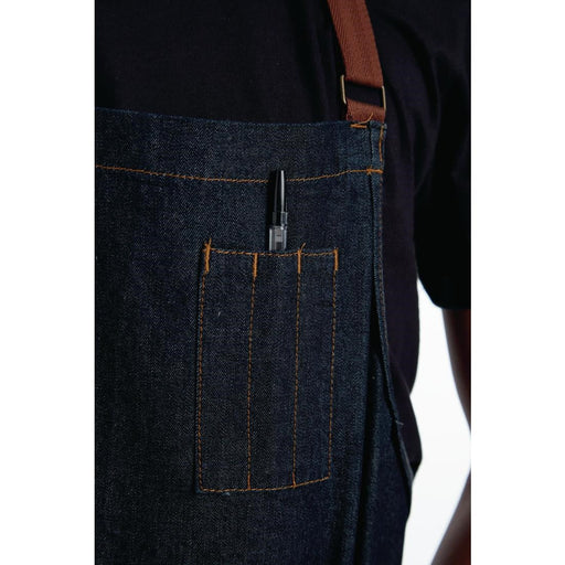 Chef Works Urban Memphis Bib Apron Indigo Chef Works Urban