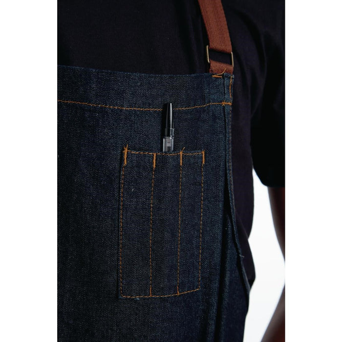 Chef Works Urban Memphis Bib Apron Indigo Chef Works Urban