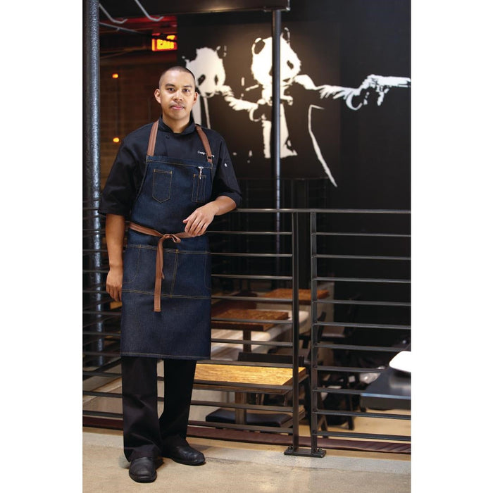 Chef Works Urban Memphis Bib Apron Indigo Chef Works Urban