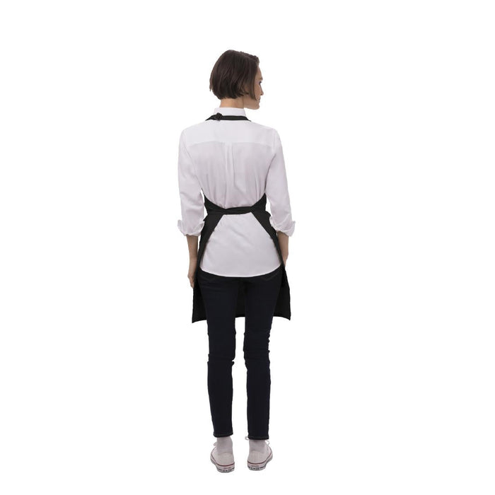 Chef Works Two Patch Pocket Bib Apron Black Chef Works