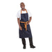 Kleur: blauw denim. Materiaal: polyester/katoen. Afmeting: 100(l)x70(b)cm.