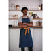 Southside Bistro Apron Denim-Blue With Tan Ties Southside
