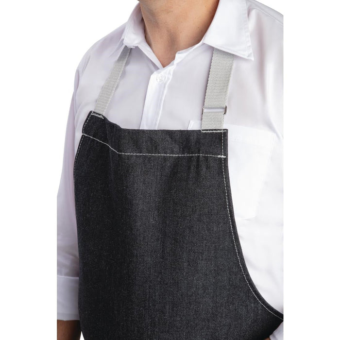 Southside Bib Apron Denim Black Southside