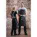 Southside X-Cross Back Bib Apron Denim Black Southside