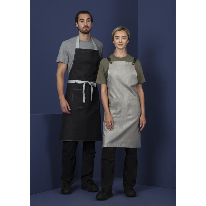 Southside Bib Apron Denim Black Southside