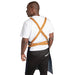 Southside X-Cross Back Apron Denim Blue Tan Ties Southside