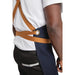 Southside X-Cross Back Apron Denim Blue Tan Ties Southside