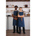 Southside X-Cross Back Apron Denim Blue Tan Ties Southside