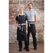 Southside X-Cross Back Bib Apron Denim Black Southside